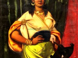 Людомир Бенедиктович (1844–1926) «Портрет жінки у східному одязі» -artmuseum.org.ua